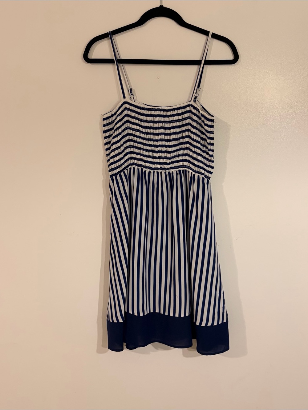 Ya Los Angeles Navy and White Striped Summer Dress